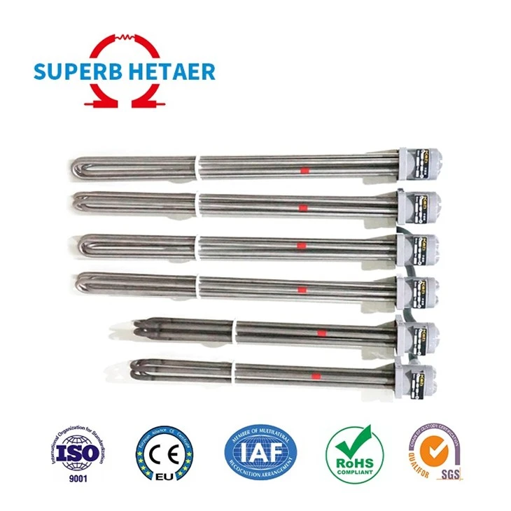 12kw Ptc Tubular Immersion Rod Water Heater For Industrial